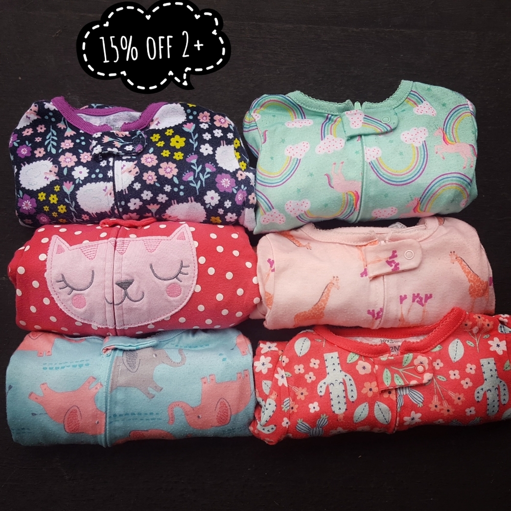 Carter's Baby Girl Footeed Pajamas